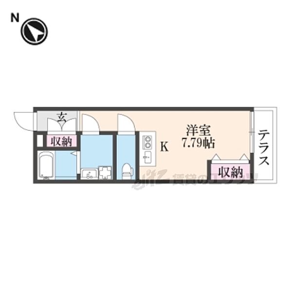 ｃｈｏｕｃｈｏｕＮａｋａｍｉｙａEAST 104｜大阪府枚方市中宮東之町(賃貸アパート1R・1階・22.23㎡)の写真 その2