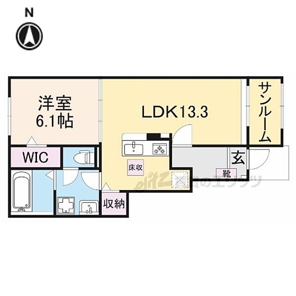 グレイス大和小泉 105｜奈良県大和郡山市小泉町(賃貸アパート1LDK・1階・50.05㎡)の写真 その2