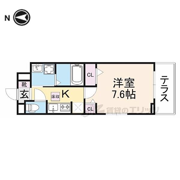 大阪府枚方市招提元町1丁目(賃貸アパート1K・1階・27.02㎡)の写真 その2