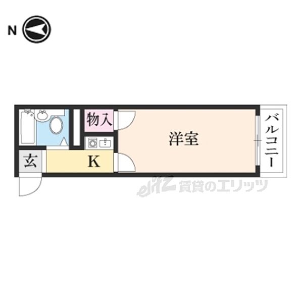 奈良県橿原市地黄町(賃貸アパート1K・2階・15.84㎡)の写真 その2