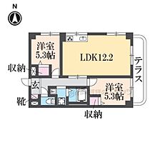 奈良県奈良市小川町（賃貸マンション2LDK・1階・53.55㎡） その2