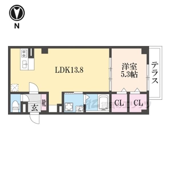 奈良県橿原市見瀬町(賃貸マンション1LDK・1階・45.11㎡)の写真 その2