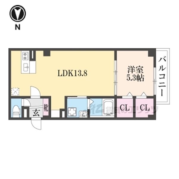 ＡＲＣＥＮＣＵＥＬＣＯＵＲＴ橿原神宮前 402｜奈良県橿原市見瀬町(賃貸マンション1LDK・4階・45.11㎡)の写真 その2