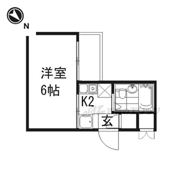 大阪府枚方市北山1丁目(賃貸マンション1K・3階・18.00㎡)の写真 その2