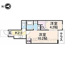 グレイス　ナラヤマ 105 ｜ 奈良県奈良市佐保台西町（賃貸アパート2K・1階・40.38㎡） その2