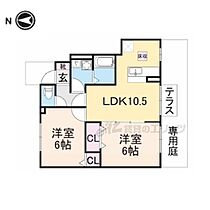 奈良県葛城市葛木（賃貸アパート2LDK・1階・53.07㎡） その2