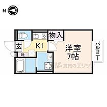 サンシャインハイツ 201 ｜ 奈良県奈良市大宮町1丁目（賃貸アパート1K・2階・23.59㎡） その2