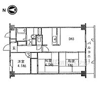 エルコート新大宮 311 ｜ 奈良県奈良市三条栄町（賃貸マンション3LDK・3階・64.45㎡） その2