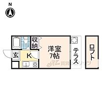 マンションフィールドナウ 208 ｜ 奈良県奈良市北市町（賃貸アパート1K・2階・18.15㎡） その2