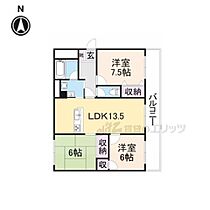 奈良県奈良市学園赤松町（賃貸マンション3LDK・2階・71.44㎡） その2