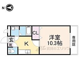 ＷＩＮＧ　ＨＯＵＳＥ 1階1Kの間取り