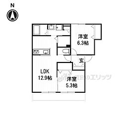 間取図画像 2LDK