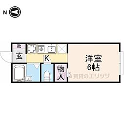 エルグレコ 1階1Kの間取り