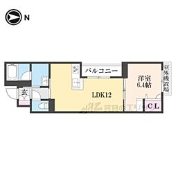 ＩＮＦＩＮＩ 2階1LDKの間取り