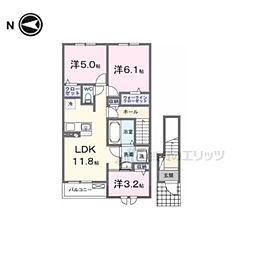 レジデンス マドカ 3LDKの間取図画像