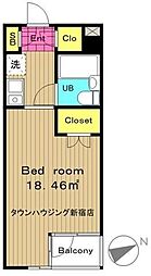 フェニックス西荻窪 1Kの間取図画像