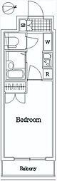 ヴェルデファイン荻窪 1Kの間取図画像