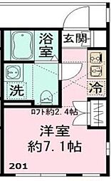 CIELN ワンルームの間取図画像