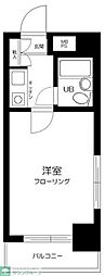 クリオ中野坂上壱番館 1Kの間取図画像