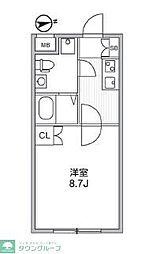 アルティザ新宿落合ソノリテ 1Kの間取図画像