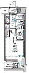 京王井の頭線 高井戸駅 徒歩9分の賃貸マンション 2階1Kの間取り