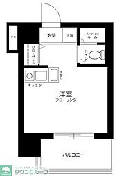 ライオンズマンション新中野第2 305 3階ワンルームの間取り