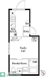 CASA　PIAZZA練馬北町 3階ワンルームの間取り