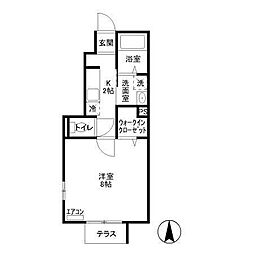 プリマベーラ 1階1Kの間取り