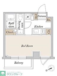 ORSUS新江古田 1階1Kの間取り