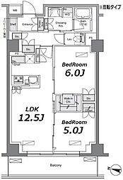 ソライエアイル練馬北町 2階2LDKの間取り