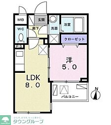 Ｅｘｃｅｌｌｅｎｃｅ・幸 3階1LDKの間取り