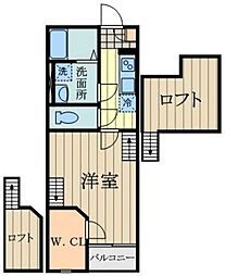 レオネクストクレールII 1階1SKの間取り