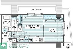 フェニックス高円寺伍番館 6階1DKの間取り