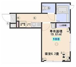 ヴィエント井草 1階1Kの間取り