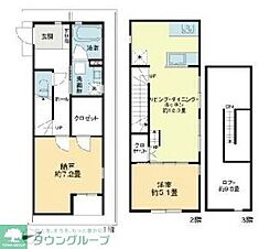 リムテラス東高円寺 0106 1階1SLDKの間取り