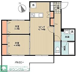 間取図画像 2LDK
