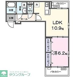 間取図画像 1LDK