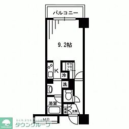 レジディア荻窪 ワンルームの間取図画像