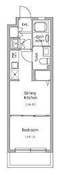 RESIDIA笹塚 1DKの間取図画像