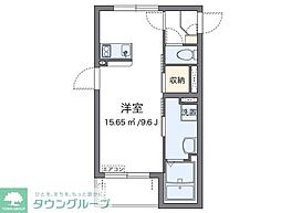 サンサーラ2 ワンルームの間取図画像