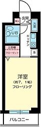 日神パレステージ武蔵関公園 1Kの間取図画像