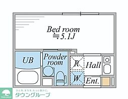 LEGALAND阿佐ヶ谷 1Kの間取図画像
