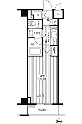 グランハイツ東新宿 1Kの間取図画像