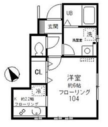 グレースM 1Kの間取図画像