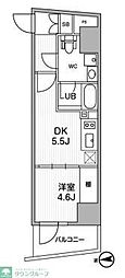ALTERNA中野 1DKの間取図画像