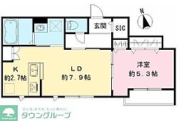 SerenoS. 1LDKの間取図画像