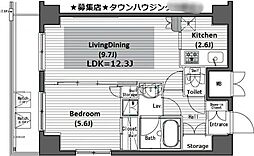 ガラ・グランディ中野 1LDKの間取図画像