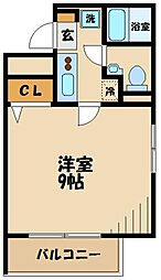 グリシーナ上北沢 1Kの間取図画像