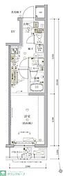 練馬区中村南2丁目マンション 1Kの間取図画像