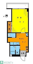 シャンボール新高円寺 1Kの間取図画像
